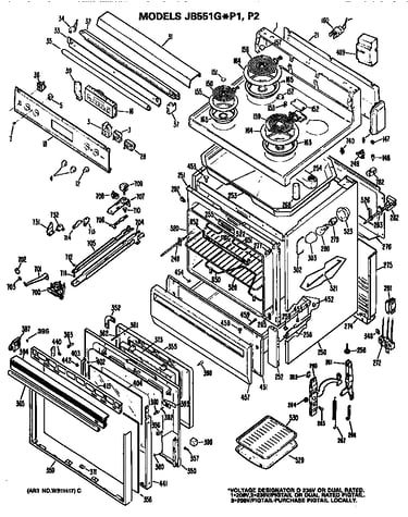 Main body/cooktop/controls
