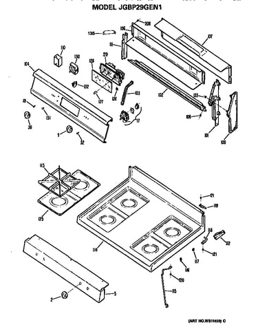 Cooktop and backsplash