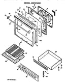 Door and broiler assembly