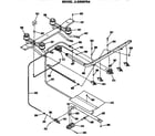 GE JLBS03PK4 burner assembly diagram