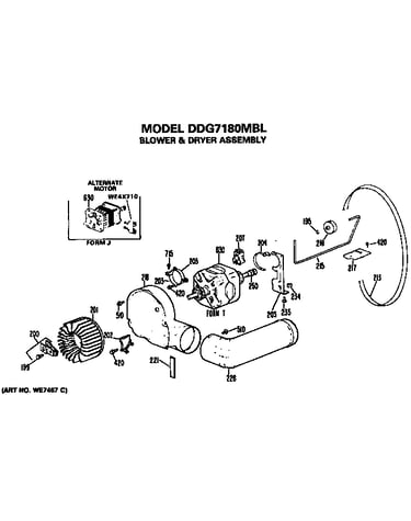 Blower and drive assembly