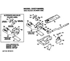 GE DDG7180MBL gas valve and burner assembly diagram