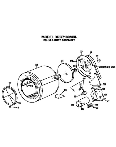 Drum and duct assembly