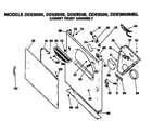 GE DDE8000MBL cabinet front diagram