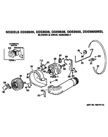 Blower and drive assembly