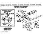 GE DDG5886MBL gas valve and burner assembly diagram