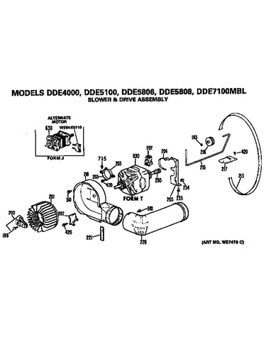 Blower and drive assembly