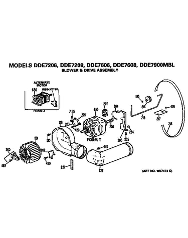 Blower and drive assembly