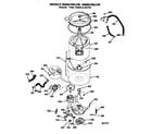 GE WSM2780LCW washer- tubs/motor and water system diagram