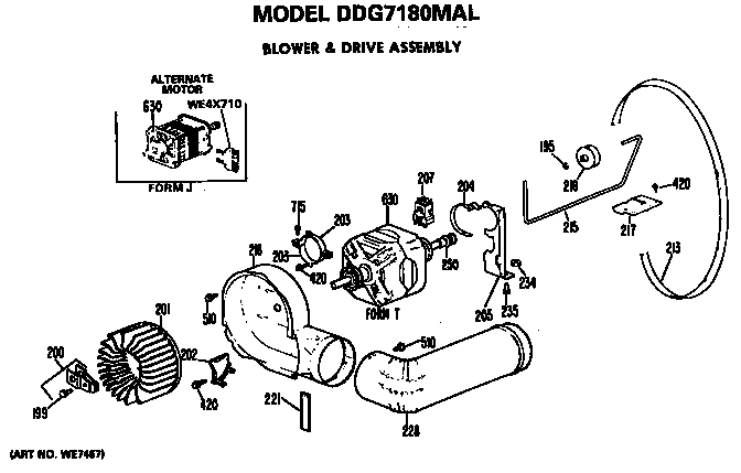 Blower and drive assembly