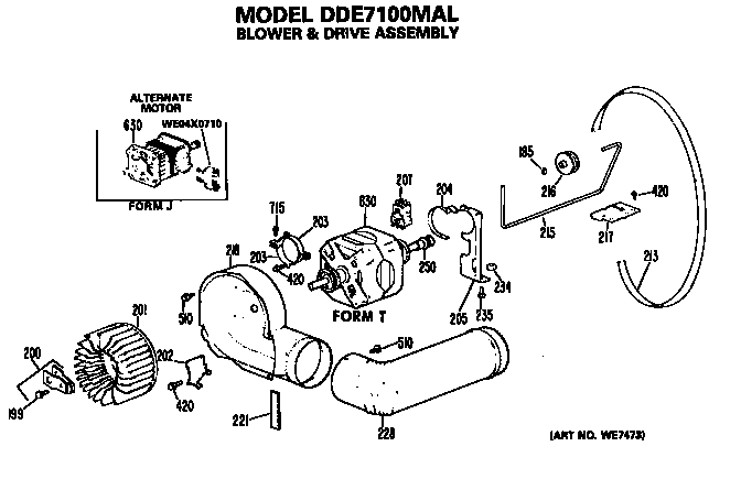 BLOWER AND DRIVE ASSEMBLY