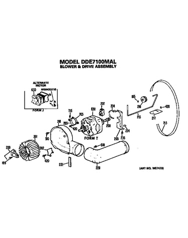 Blower and drive assembly