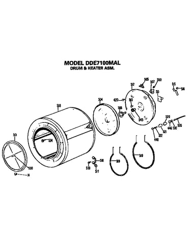 Drum and heater assembly