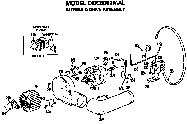 Blower and drive assembly