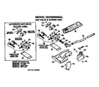 GE DDC6000MAL gas valve and burner assembly diagram