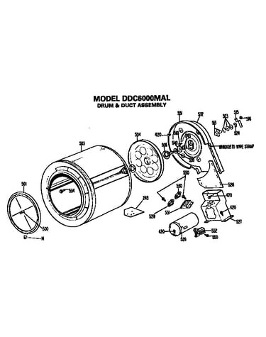 Drum and duct assembly