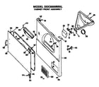 GE DDC6000MAL cabinet front diagram