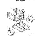 GE AED22DAR2 base pan assembly diagram