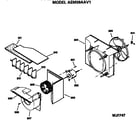 GE AEM09AAV1 blower assembly diagram