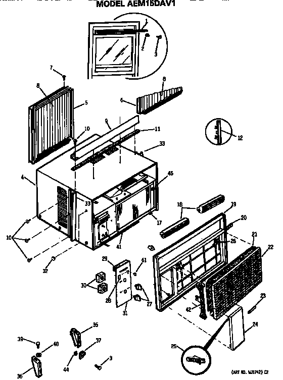 Cabinet and grille assembly