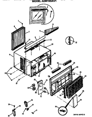 Cabinet and grille assembly