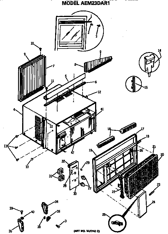 Cabinet and grille assembly