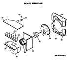 GE AEM23DAR1 blower assembly diagram