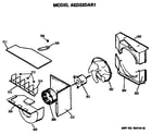 GE AED22DAR1 blower assembly diagram