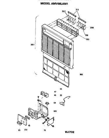 Control box and grille assembly