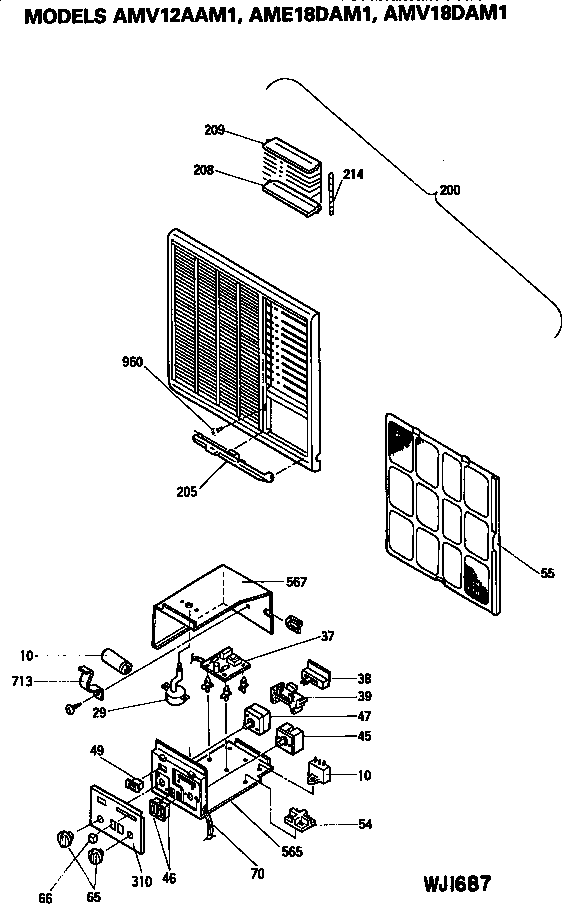 Control box and grille assembly