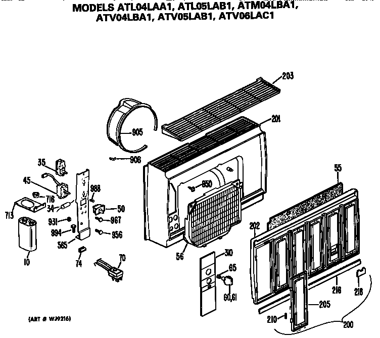 Control box and grille assembly