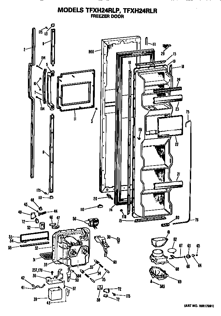 Freezer door