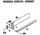 GE JXS3101 replacement parts diagram