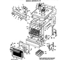GE JBS16G*P2 main body/cooktop/controls diagram