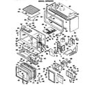 GE JHP62GN1 microwave parts diagram
