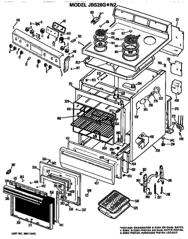Cooktop/main body/controls