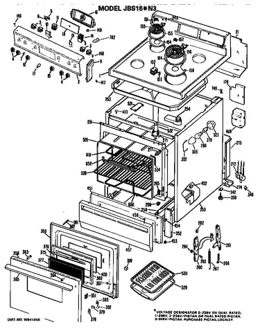 Cooktop/main body/controls
