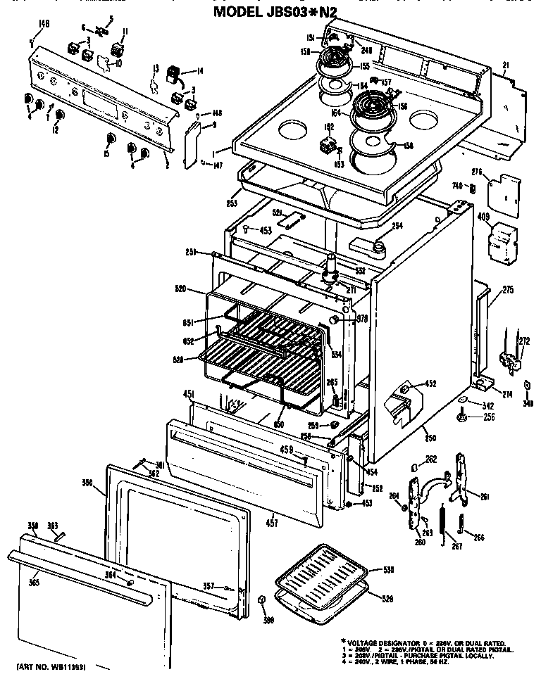 Cooktop/mainbody/controls