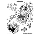 GE JBP26GN2 cooktop/main body/controls diagram