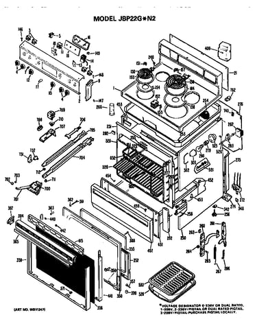 Main body/cooktop/controls