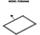 GE PUB3A049 main top frame diagram