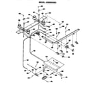 GE JGSS05GEK2 burner assembly diagram