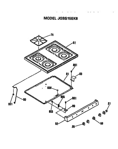 Cooktop and controls