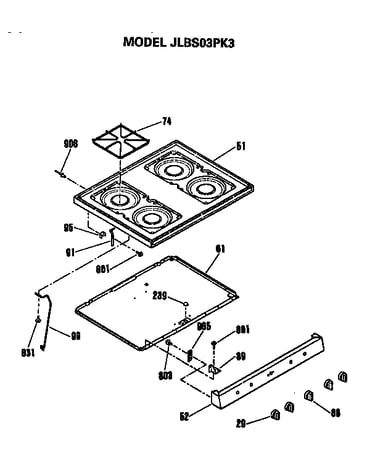 Cooktop and controls