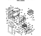 GE JLBS03PK3 oven cavity diagram