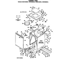 GE WWC9000FDL cabinet assembly diagram