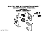 GE WWC9000FDL timer assembly for wwc8000, 8100 and wwc9000fdl diagram