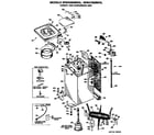 GE WWA5826MAL cabinet and suspension diagram