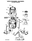 Tub, basket and agitator