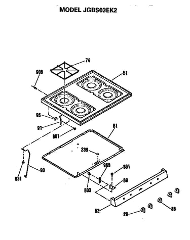 Cooktop and controls